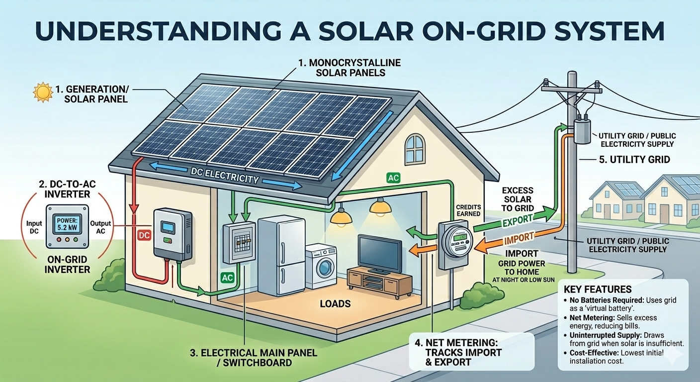 Solar on-grid system