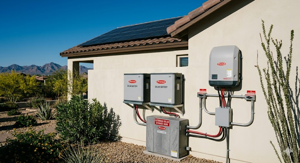 Solar battery storage devices